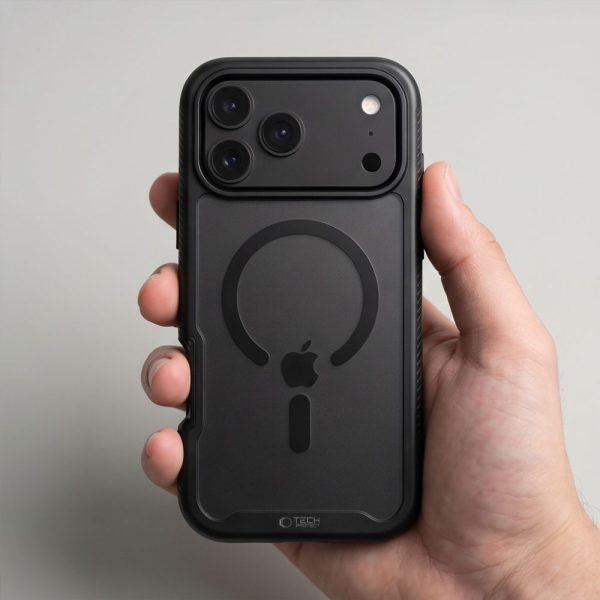 Θήκη iPhone 17 Pro Max / 18 Pro Max Tech-Protect Defense MagSafe Matte Black με Προστασία Οθόνης 5H - Image 8