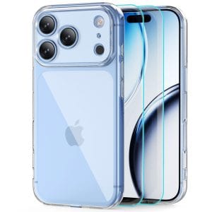 Θήκη και Τζάμι Προστασίας iPhone 17 Pro Max / 18 Pro Max Tech-Protect FlexAir Glass Fit+ 2-Pack Clear