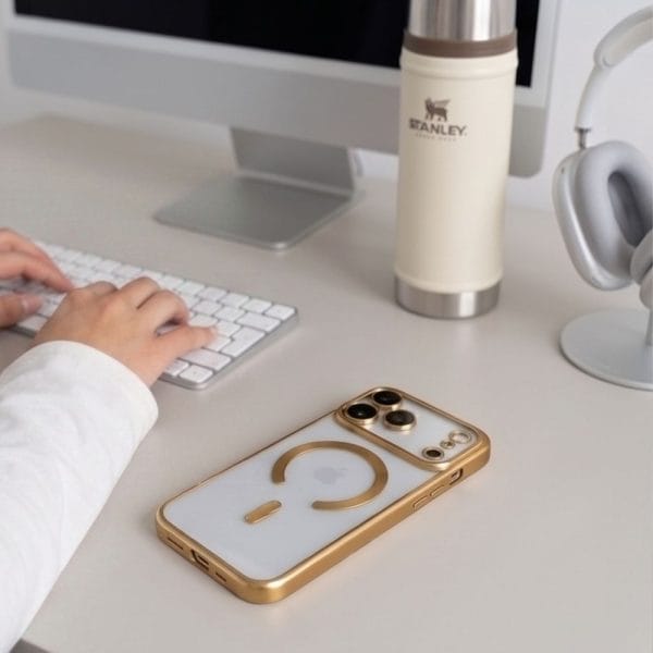 Θήκη iPhone 17 Pro Max / 18 Pro Max Tech-Protect MagFlex MagSafe Shiny Gold - Image 9