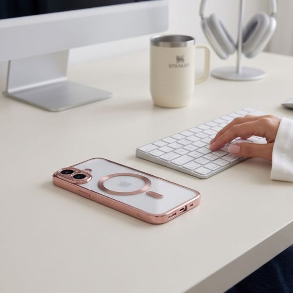 Θήκη iPhone 17 Tech-Protect MagFlex MagSafe Shiny Rose Gold - Image 5