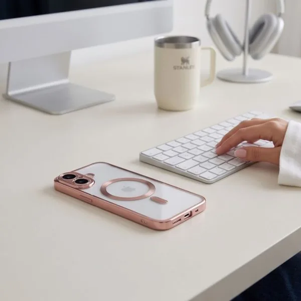 Θήκη iPhone 17 Tech-Protect MagFlex MagSafe Shiny Rose Gold - Image 5