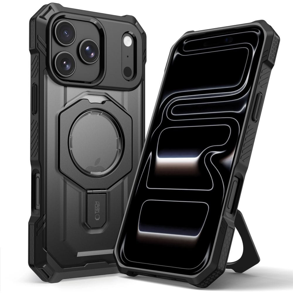 Θήκη iPhone 17 Pro / 18 Pro Tech-Protect MagForce MagSafe με Stand Matte Black - Image 2