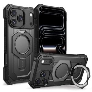 Θήκη iPhone 17 Pro / 18 Pro Tech-Protect MagForce MagSafe με Stand Matte Black