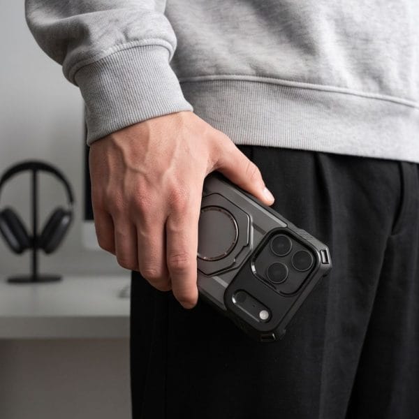 Θήκη iPhone 17 Pro Max / 18 Pro Max Tech-Protect MagForce MagSafe με Stand Matte Black - Image 9
