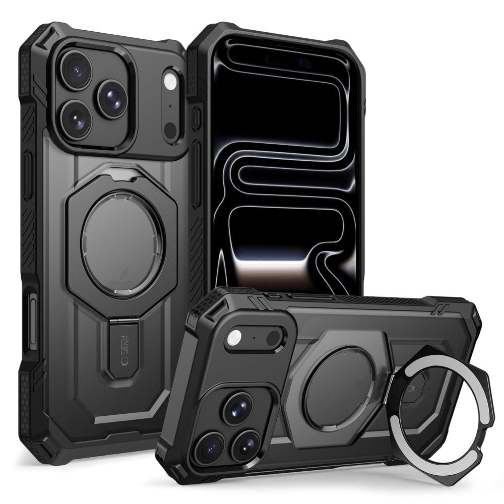 Θήκη iPhone 17 Pro Max / 18 Pro Max Tech-Protect MagForce MagSafe με Stand Matte Black