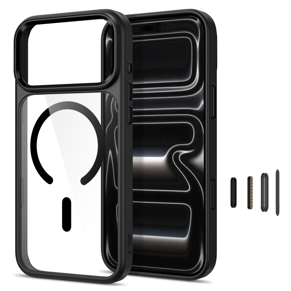 Θήκη iPhone 17 Pro Max / 18 Pro Max Tech-Protect MagMat MagSafe CC Black / Clear - Image 2