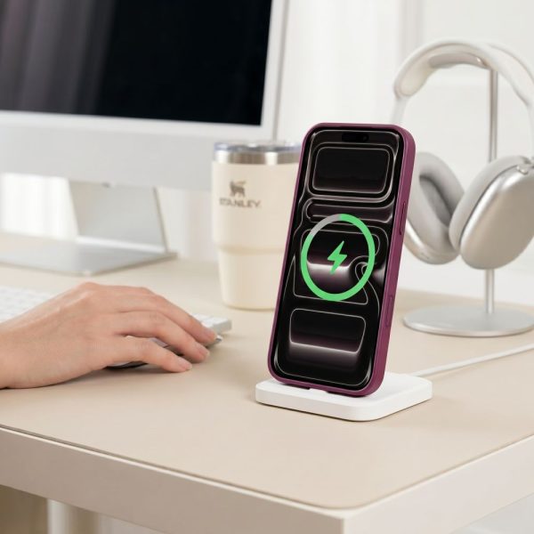Θήκη iPhone 17 Pro Max / 18 Pro Max Tech-Protect MagMat MagSafe CC Dark Cherry / Clear - Image 9