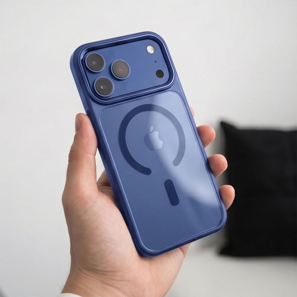 Θήκη iPhone 17 Pro Max / 18 Pro Max Tech-Protect MagMat MagSafe CC Deep Blue / Clear - Image 8