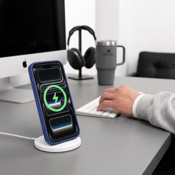 Θήκη iPhone 17 Pro Max / 18 Pro Max Tech-Protect MagMat MagSafe CC Deep Blue / Clear - Image 9
