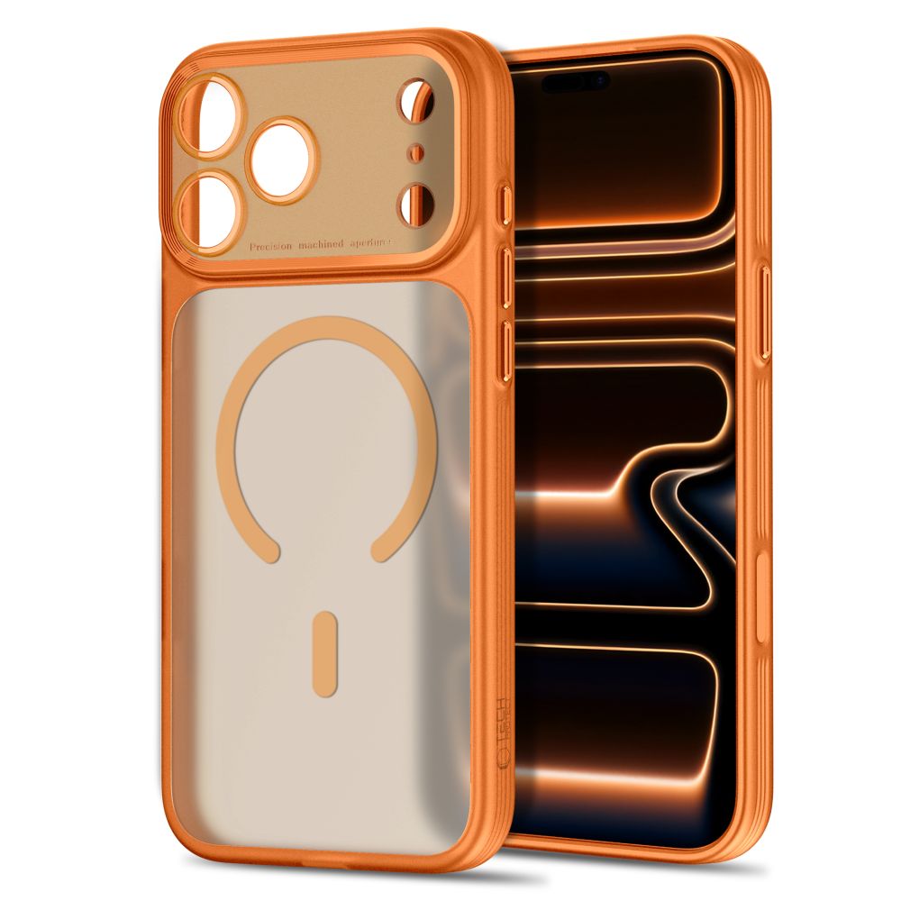 Θήκη iPhone 17 Pro Max / 18 Pro Max Tech-Protect MagPrime MagSafe CC Matte Cosmic Orange - Image 2