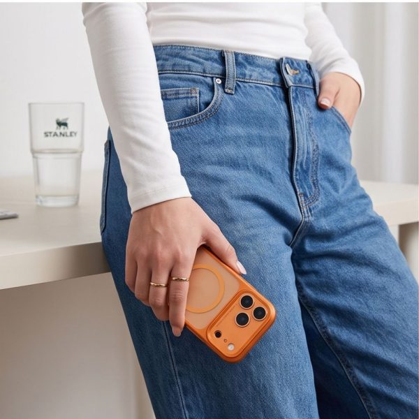 Θήκη iPhone 17 Pro Max / 18 Pro Max Tech-Protect MagPrime MagSafe CC Matte Cosmic Orange - Image 7