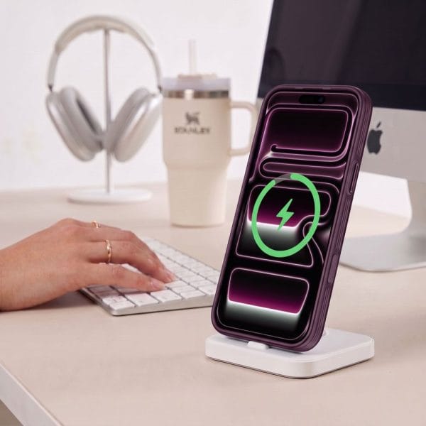 Θήκη iPhone 17 Pro Max / 18 Pro Max Tech-Protect MagPrime MagSafe CC Matte Dark Cherry - Image 5