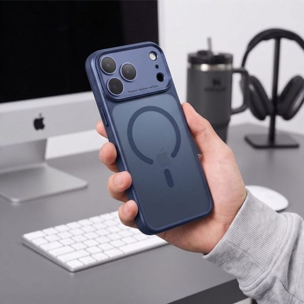 Θήκη iPhone 17 Pro Max / 18 Pro Max Tech-Protect MagPrime MagSafe CC Matte Deep Blue - Image 6