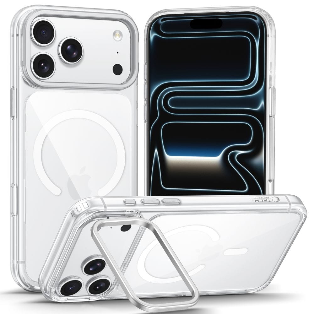 Θήκη iPhone 17 Pro Max / 18 Pro Max Tech-Protect MagStand MagSafe CC Clear