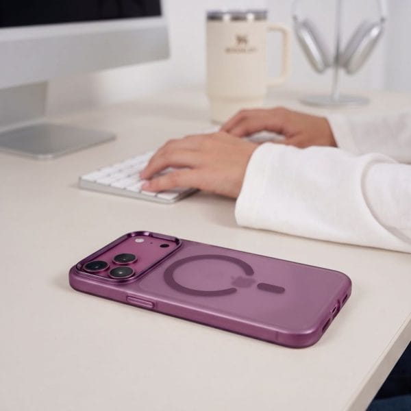 Θήκη iPhone 17 Pro / 18 Pro Tech-Protect MagZero MagSafe Matte Dark Cherry - Image 6