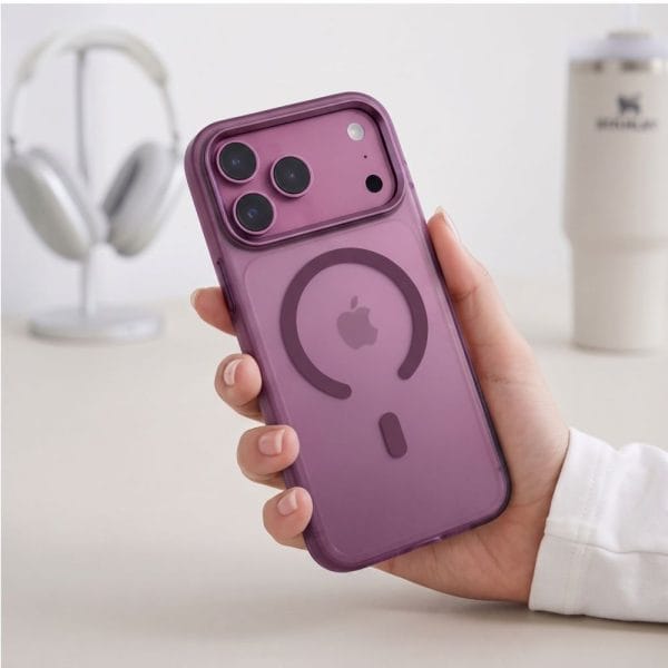 Θήκη iPhone 17 Pro / 18 Pro Tech-Protect MagZero MagSafe Matte Dark Cherry - Image 9