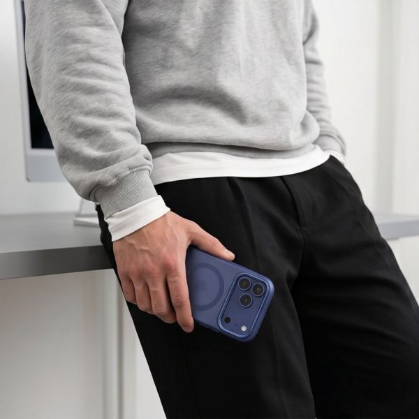 Θήκη iPhone 17 Pro / 18 Pro Tech-Protect MagZero MagSafe Matte Deep Blue - Image 6