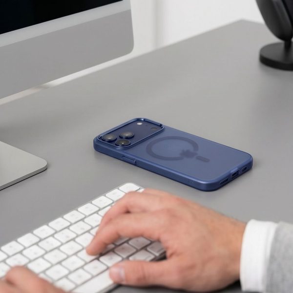 Θήκη iPhone 17 Pro / 18 Pro Tech-Protect MagZero MagSafe Matte Deep Blue - Image 7