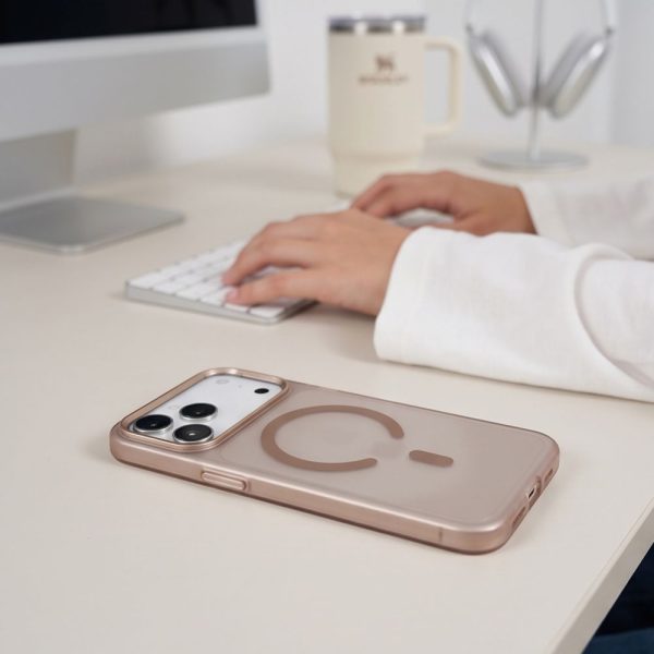 Θήκη iPhone 17 Pro / 18 Pro Tech-Protect MagZero MagSafe Matte Desert Gold - Image 5