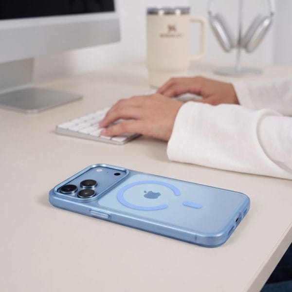 Θήκη iPhone 17 Pro / 18 Pro Tech-Protect MagZero MagSafe Matte Light Blue - Image 8
