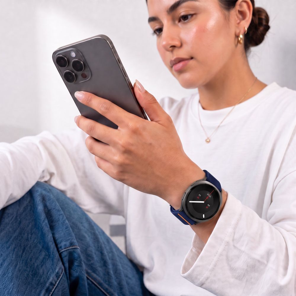 Λουράκι Samsung Galaxy Watch 8 / 9 / Classic 40 / 44 / 46mm Tech-Protect Nylon Clasp Navy Blue - Image 3