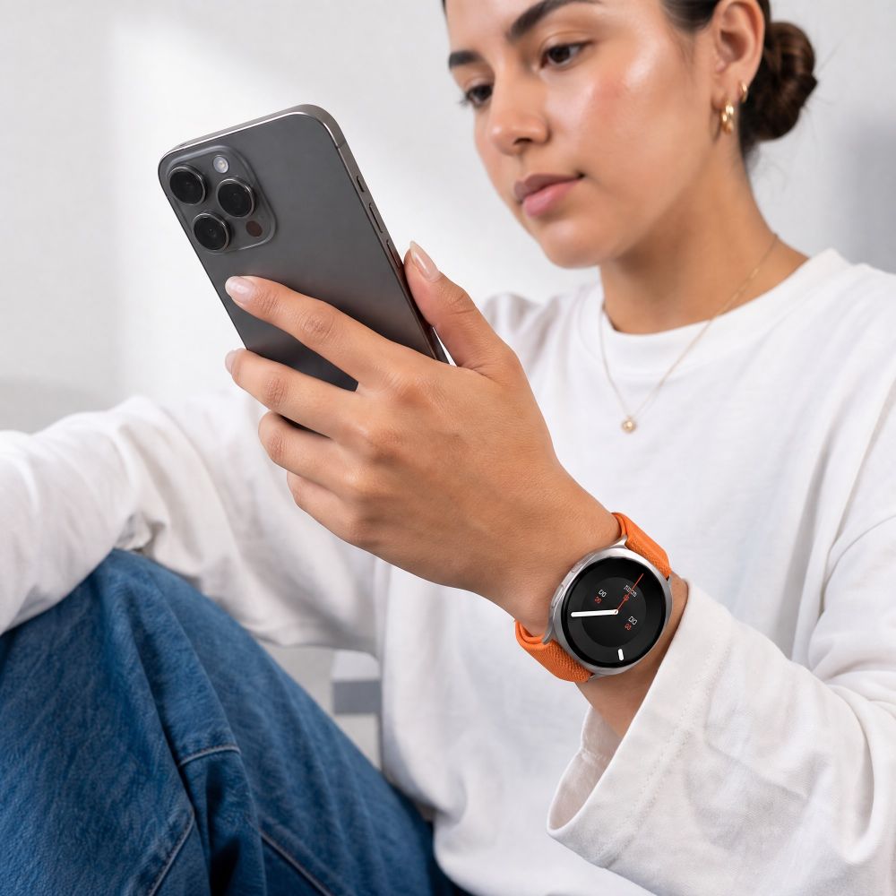 Λουράκι Samsung Galaxy Watch 8 / 9 / Classic 40 / 44 / 46mm Tech-Protect Nylon Clasp Orange - Image 3