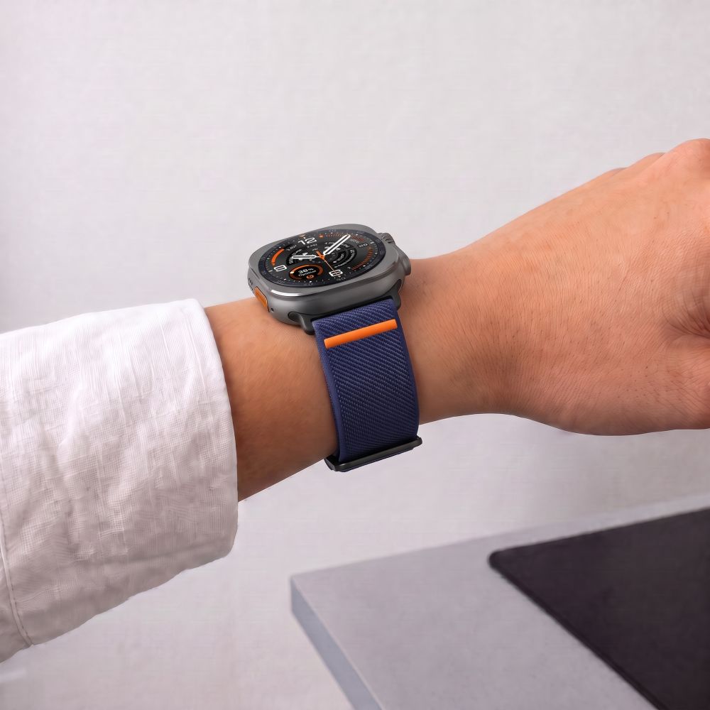 Λουράκι Samsung Galaxy Watch Ultra / Ultra 2 47mm (2024–2026) Tech-Protect Nylon Clasp Navy Blue - Image 3