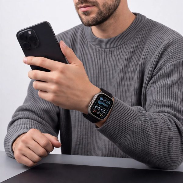 Λουράκι Apple Watch 44 / 45 / 46 / 49mm Tech-Protect Nylon Black - Image 4