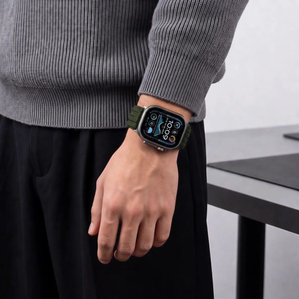 Λουράκι Apple Watch 44 / 45 / 46 / 49mm Tech-Protect Nylon Military Green - Image 5