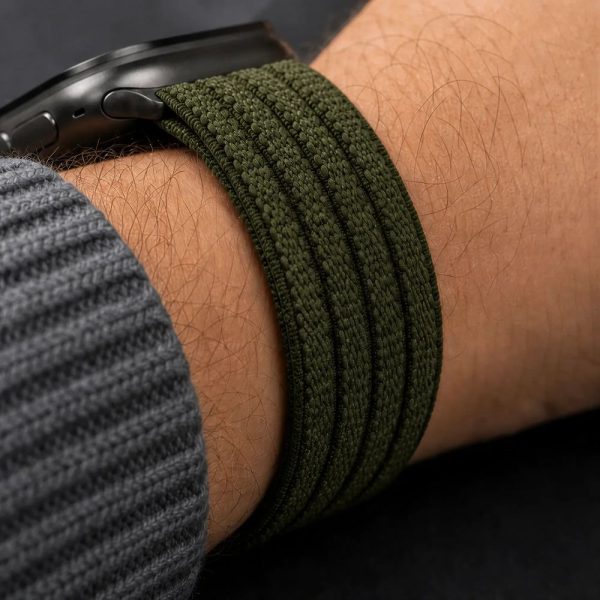 Λουράκι Apple Watch 44 / 45 / 46 / 49mm Tech-Protect Nylon Military Green - Image 8
