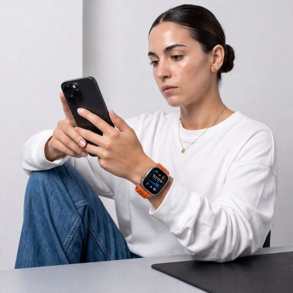 Λουράκι Apple Watch 44 / 45 / 46 / 49mm Tech-Protect Nylon Sport Orange - Image 4