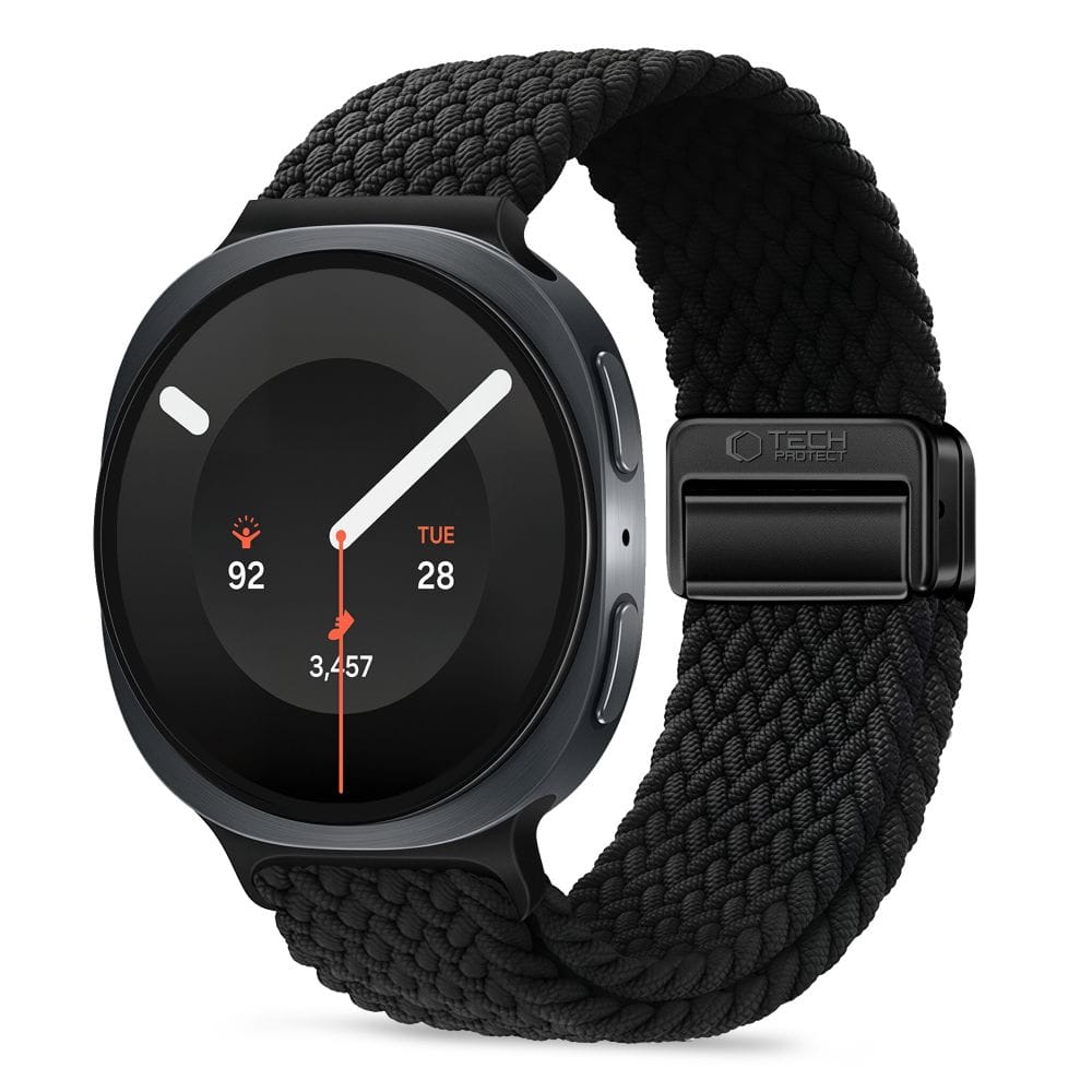 Μαύρο λουράκι Samsung Galaxy Watch 8 / 9 / Classic Tech-Protect NylonMag