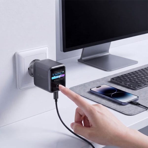 Φορτιστής USB-C GaN 45W Tech-Protect PowerVision NC45W-GaN PD3.2 Dark Grey - Image 7