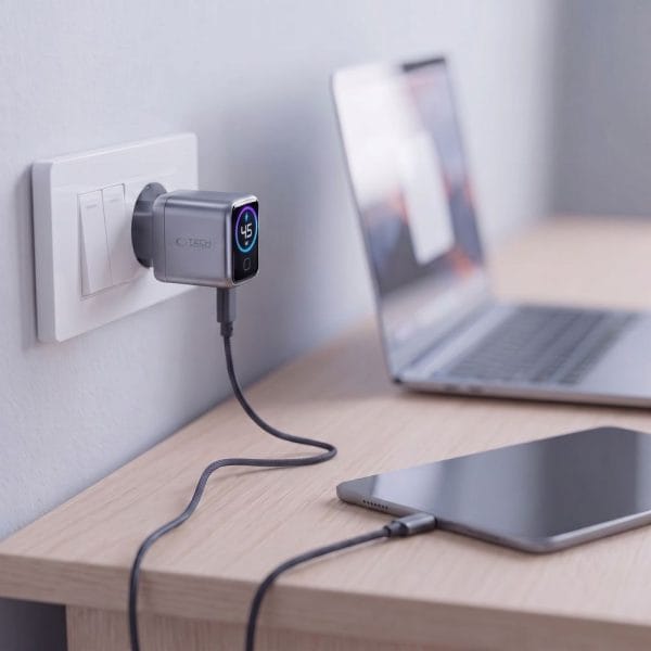 Φορτιστής USB-C GaN 45W Tech-Protect PowerVision NC45W-GaN PD3.2 Dark Grey - Image 8