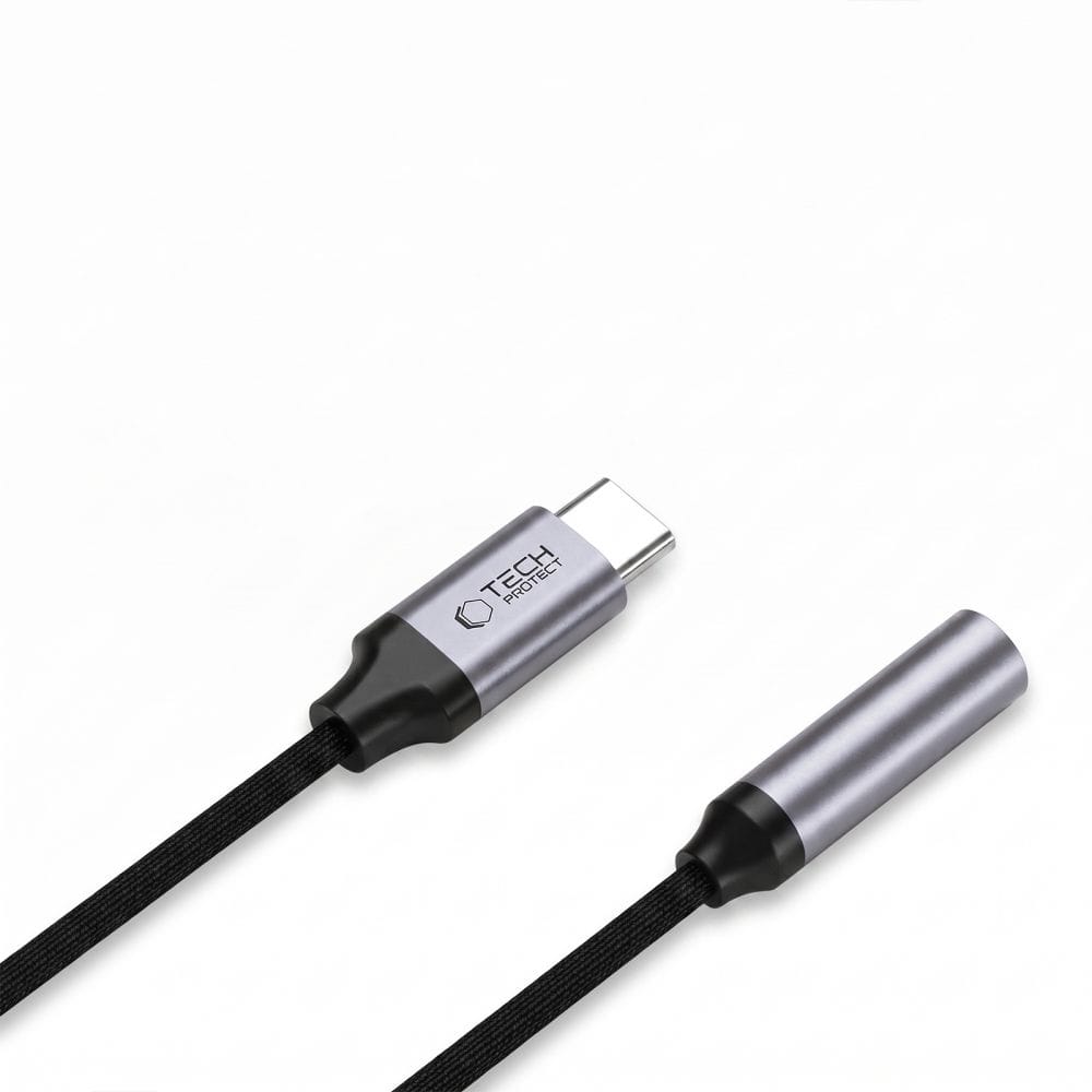 Αντάπτορας Ήχου USB-C σε Jack 3.5mm DAC Tech-Protect Ultraboost Iron Grey - Image 3