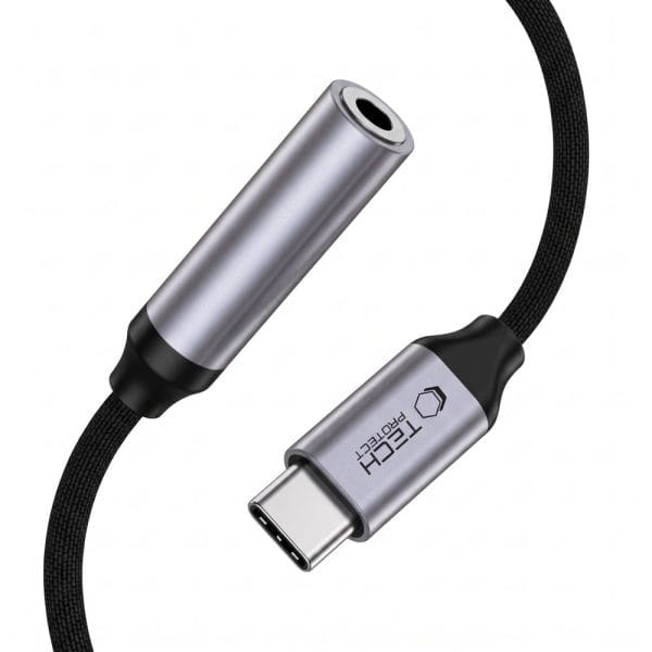 Αντάπτορας Ήχου USB-C σε Jack 3.5mm DAC Tech-Protect Ultraboost Iron Grey - Image 4