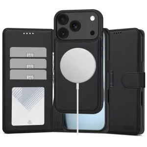 Θήκη Πορτοφόλι iPhone 17 Pro Max / 18 Pro Max Tech-Protect Wallet MagSafe Matte Black