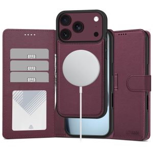 Θήκη Πορτοφόλι iPhone 17 Pro Max / 18 Pro Max Tech-Protect Wallet MagSafe Mulberry