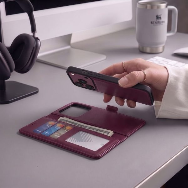 Θήκη Πορτοφόλι iPhone 17 Pro Max / 18 Pro Max Tech-Protect Wallet MagSafe Mulberry - Image 6
