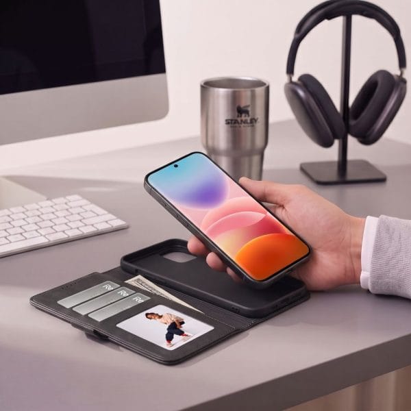 Θήκη Πορτοφόλι Xiaomi Redmi 17 4G / 5G Tech-Protect Wallet Black - Image 7