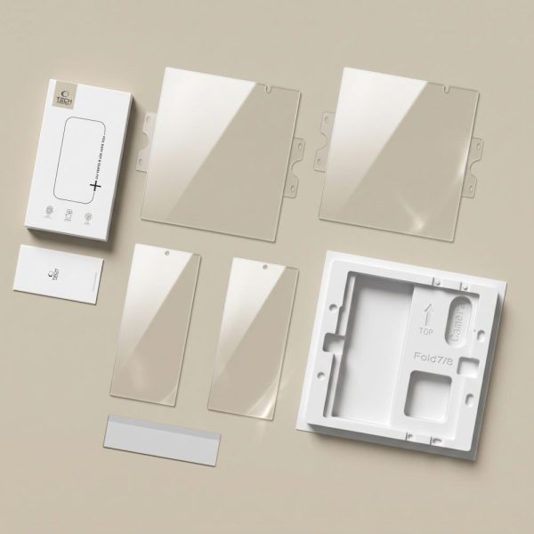 Σετ Προστασίας Οθόνης Samsung Galaxy Z Fold 8 Ultra Tech-Protect Easy Set Foil & Glass Fit+ 4in1 Clear - Image 7