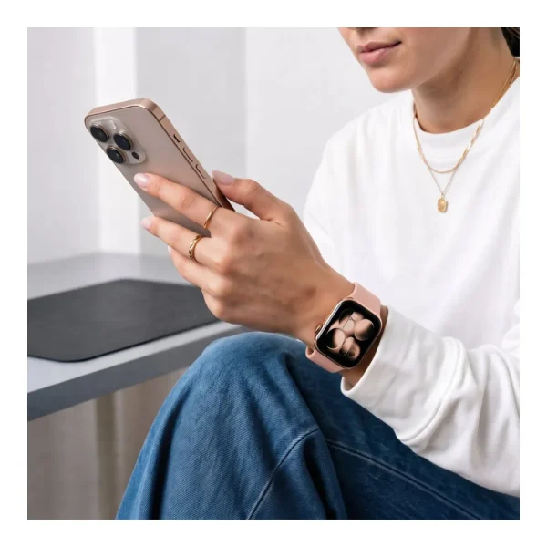 Λουράκι Apple Watch 44/45/46/49mm Tech-Protect Silicone Dusty Rose - Image 4