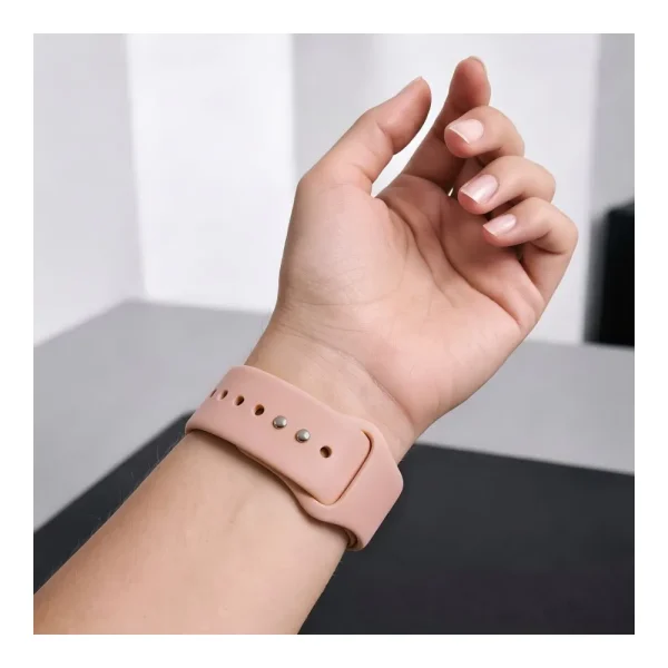 Λουράκι Apple Watch 44/45/46/49mm Tech-Protect Silicone Dusty Rose - Image 5