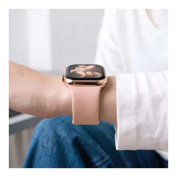 Λουράκι Apple Watch 44/45/46/49mm Tech-Protect Silicone Dusty Rose - Image 6