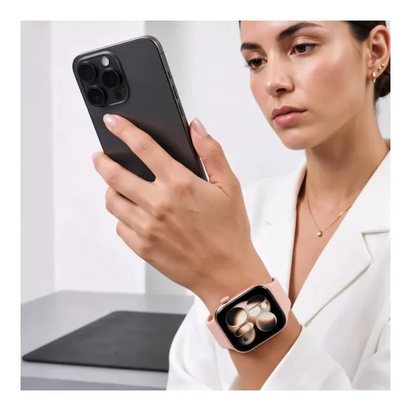 Λουράκι Apple Watch 44/45/46/49mm Tech-Protect Silicone Dusty Rose - Image 7