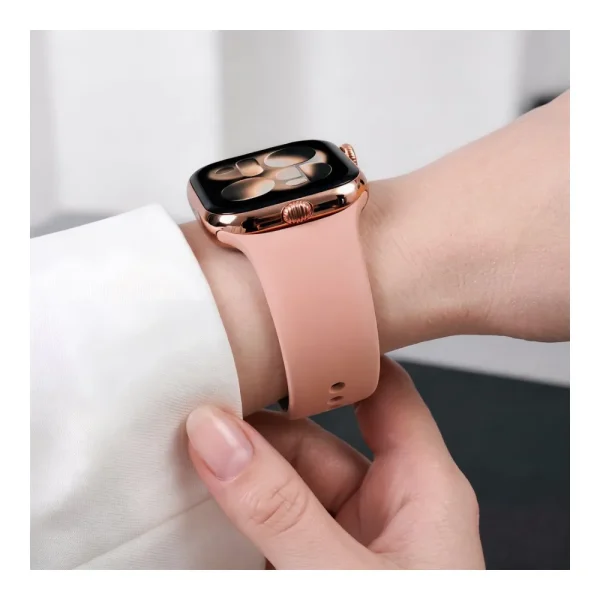 Λουράκι Apple Watch 44/45/46/49mm Tech-Protect Silicone Dusty Rose - Image 8