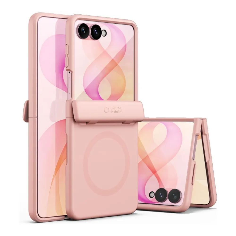 Θήκη Samsung Galaxy Z Flip 8 Tech-Protect Kevlar Aura MagSafe Pink - Image 2