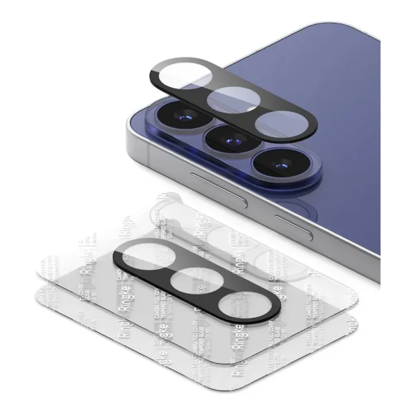 Τζάμι Προστασίας Κάμερας Samsung Galaxy S26 FE Ringke Camera Full Cover 2-Pack Black - Image 4