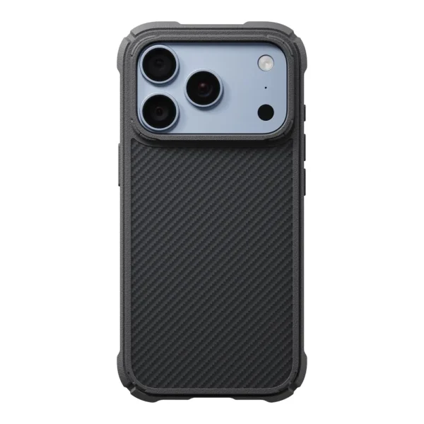 Θήκη iPhone 18 Pro Max / 17 Pro Max PITAKA Cairn Case Black/Grey Twill - Image 10
