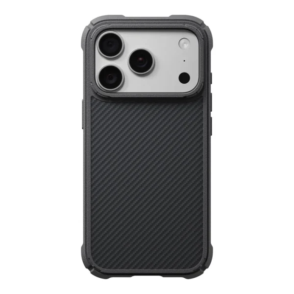 Θήκη iPhone 18 Pro Max / 17 Pro Max PITAKA Cairn Case Black/Grey Twill - Image 11